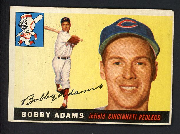 1955 Topps Baseball #178 Bobby Admas Reds VG 470429