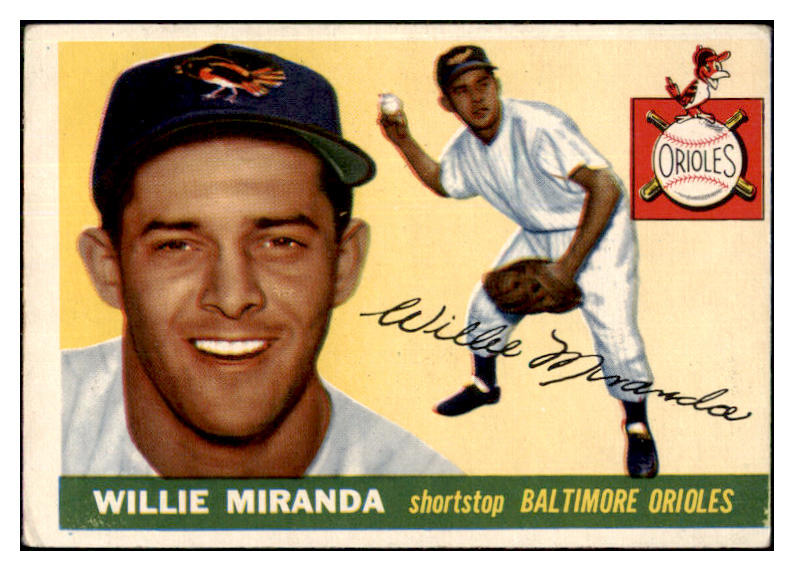 1955 Topps Baseball #154 Willie Miranda Orioles VG 470431