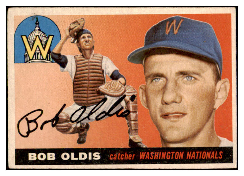 1955 Topps Baseball #169 Bob Oldis Senators VG 470434