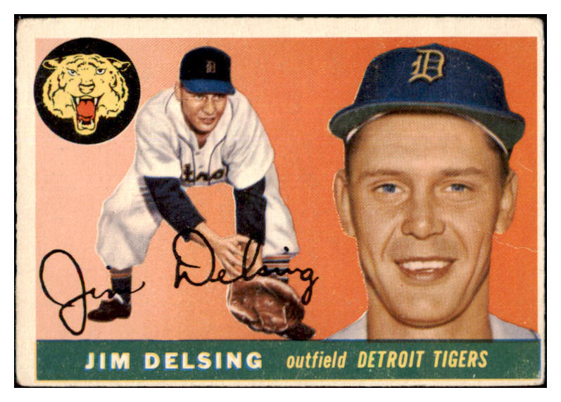 1955 Topps Baseball #192 Jim Delsing Tigers VG 470439