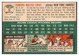 1954 Topps Baseball #005 Eddie Lopat Yankees VG 470452