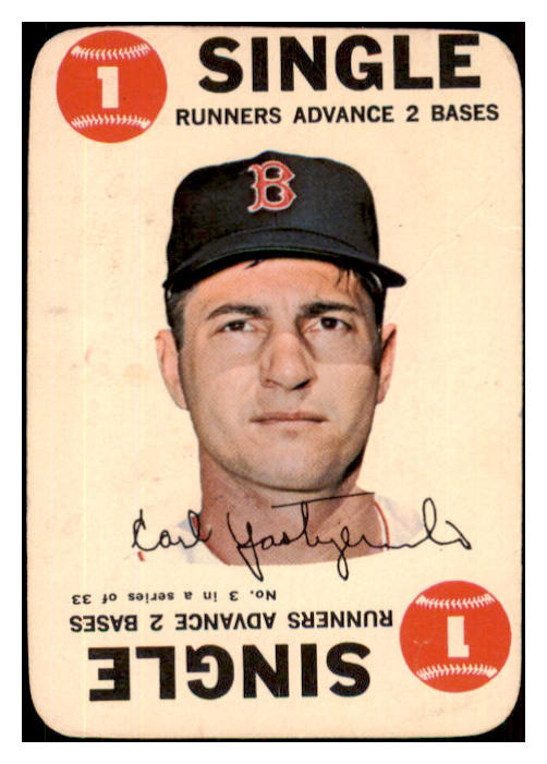 1968 Topps Baseball Game #003 Carl Yastrzemski Red Sox GD-VG 470472