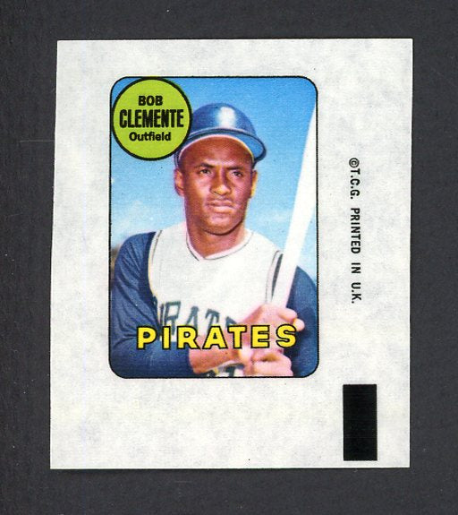 1969 Topps Baseball Decals Roberto Clemente Pirates NR-MT 470489