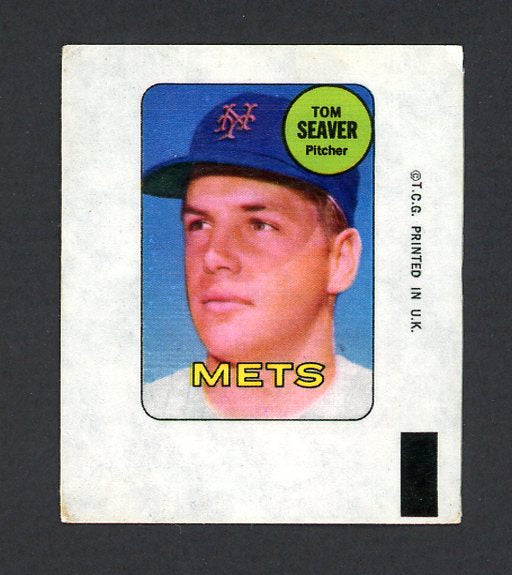 1969 Topps Baseball Decals Tom Seaver Mets EX 470494