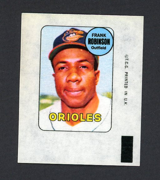 1969 Topps Baseball Decals Frank Robinson Orioles NR-MT 470496