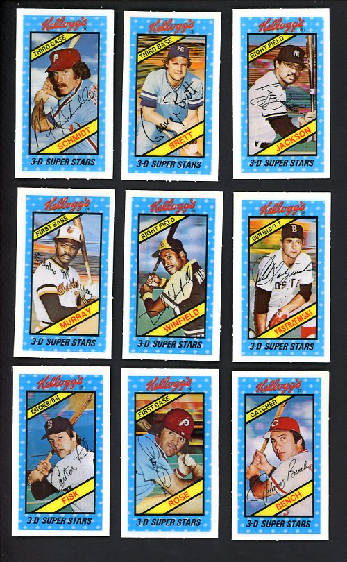 1980 Kelloggs Complete Set NR-MT Seaver Bench Murray Brett 470534