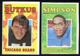 1971 Topps Poster Complete Set EX+/EX-MT Namath Unitas Simpson 470566