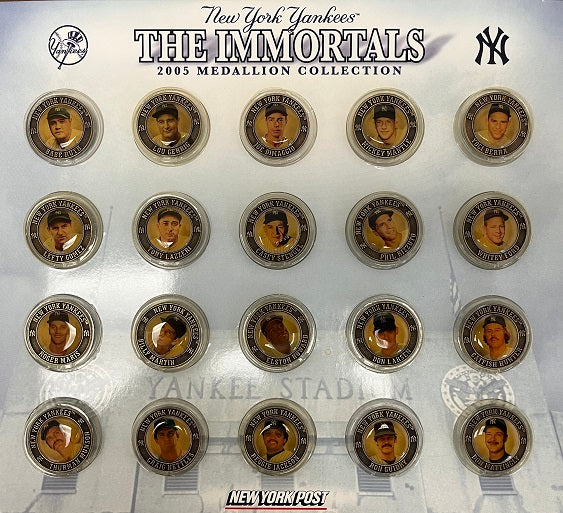 2005 New York Yankees Immortals Medallion Complete Set NR-MT 470568