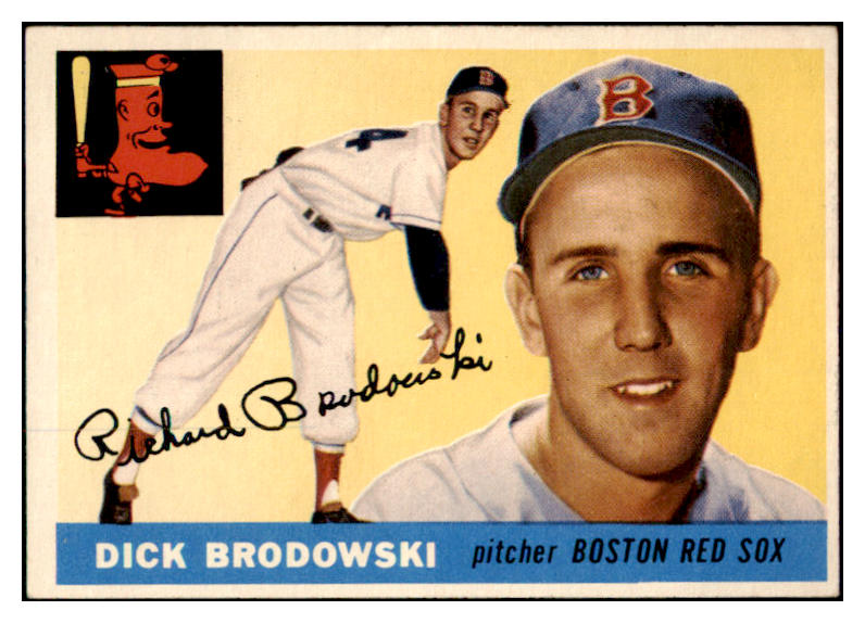 1955 Topps Baseball #171 Dick Brodowski Red Sox EX-MT 470654