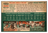 1954 Topps Baseball #222 Bill Wilson White Sox NR-MT 470662
