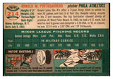 1954 Topps Baseball #214 Arnold Portocarrero A's NR-MT 470663