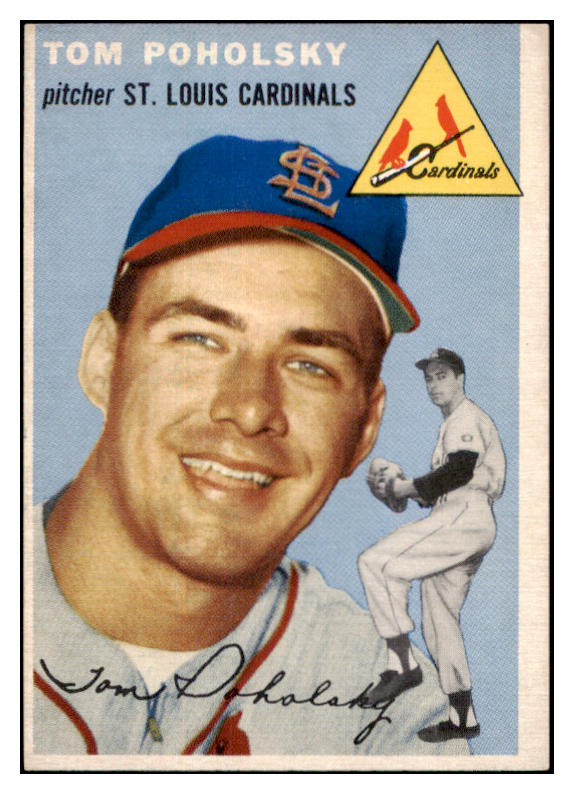1954 Topps Baseball #142 Tom Poholsky Cardinals NR-MT 470667