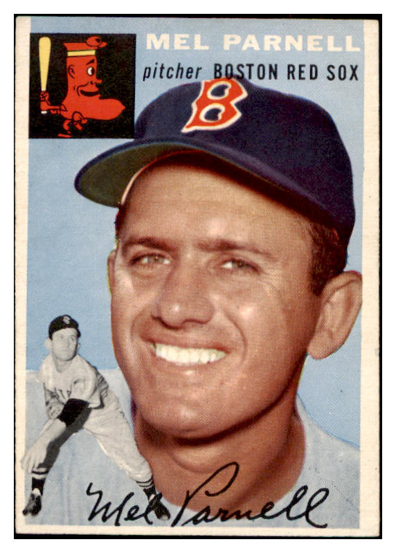 1954 Topps Baseball #040 Mel Parnell Red Sox EX-MT 470673