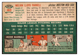 1954 Topps Baseball #040 Mel Parnell Red Sox EX-MT 470673
