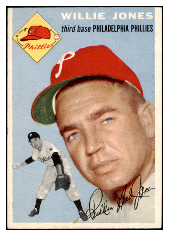 1954 Topps Baseball #041 Willie Jones Phillies EX-MT 470674