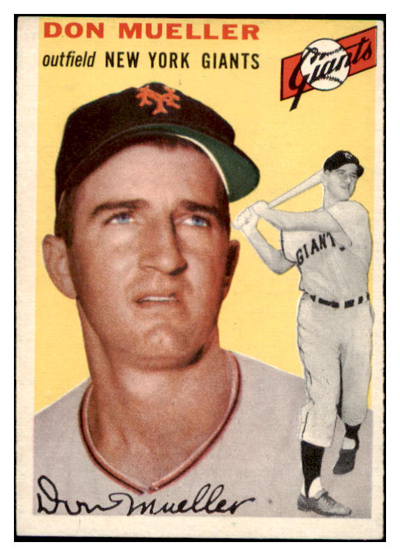 1954 Topps Baseball #042 Don Mueller Giants EX-MT 470675