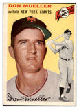 1954 Topps Baseball #042 Don Mueller Giants EX-MT 470675