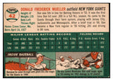 1954 Topps Baseball #042 Don Mueller Giants EX-MT 470675