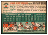 1954 Topps Baseball #012 Del Crandall Braves EX-MT 470680