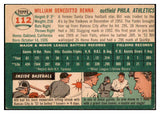 1954 Topps Baseball #112 Bill Renna A's EX-MT 470691