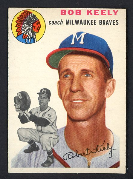 1954 Topps Baseball #176 Bob Keely Braves EX-MT 470698