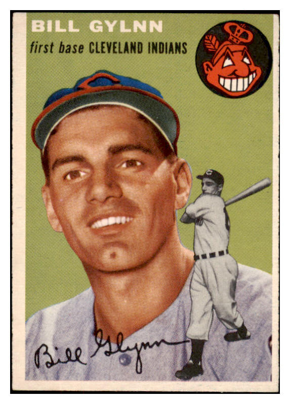 1954 Topps Baseball #178 Bill Glynn Indians EX-MT 470699