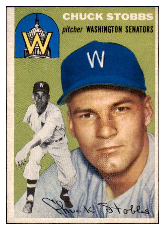 1954 Topps Baseball #185 Chuck Stobbs Senators EX-MT 470700