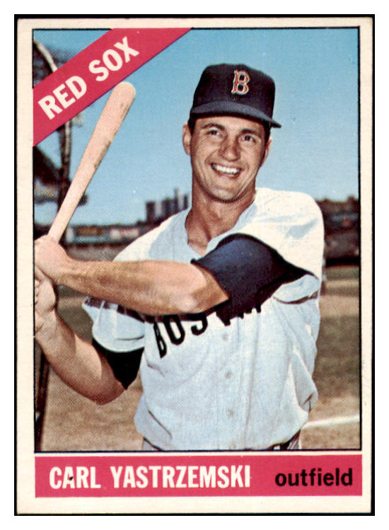 1966 Topps Baseball #070 Carl Yastrzemski Red Sox EX+/EX-MT 470730