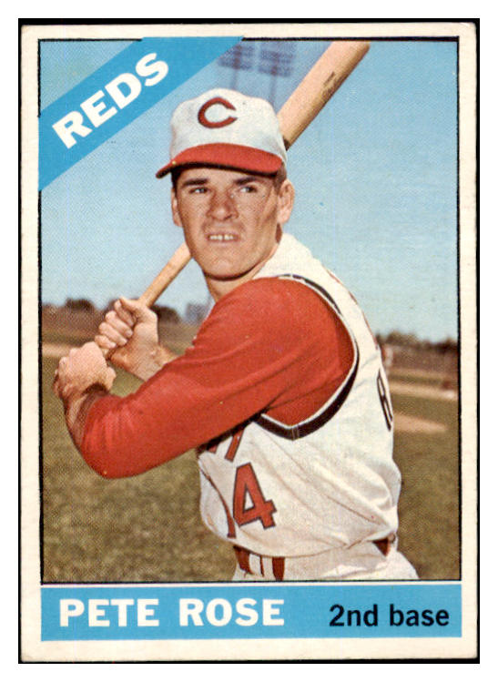 1966 Topps Baseball #030 Pete Rose Reds EX+/EX-MT 470742