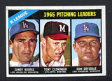 1966 Topps Baseball #223 N.L. Win Leaders Sandy Koufax EX-MT 470748