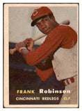 1957 Topps Baseball #035 Frank Robinson Reds VG ink back 470752