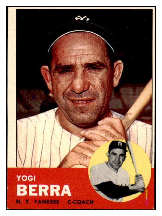 1963 Topps Baseball #340 Yogi Berra Yankees EX+/EX-MT 470765