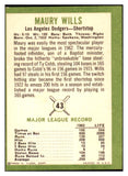 1963 Fleer Baseball #043 Maury Wills Dodgers VG 470788