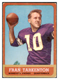 1963 Topps Football #098 Fran Tarkenton Vikings VG 470917