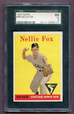 1958 Topps Baseball #400 Nellie Fox White Sox SGC 60 EX 471262