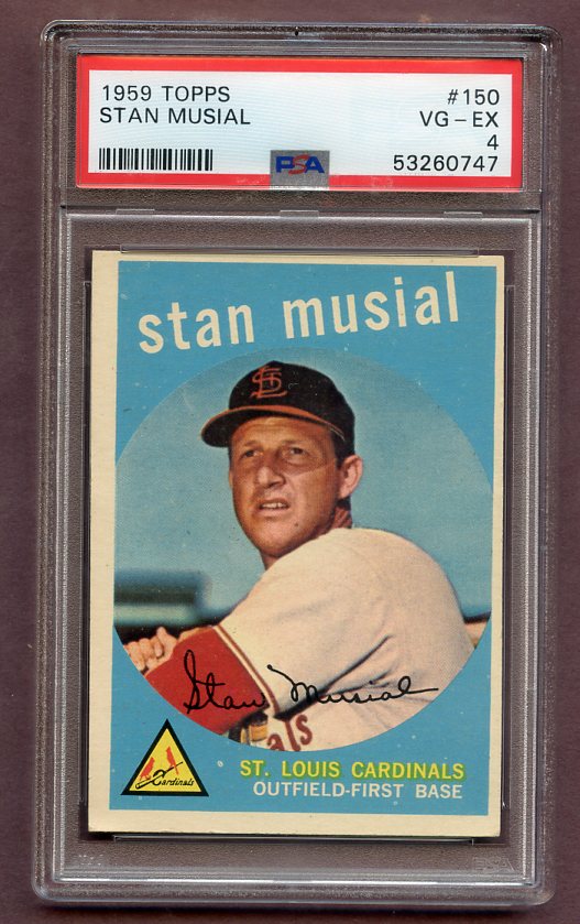 1959 Topps Baseball #150 Stan Musial Cardinals PSA 4 VG-EX 471290