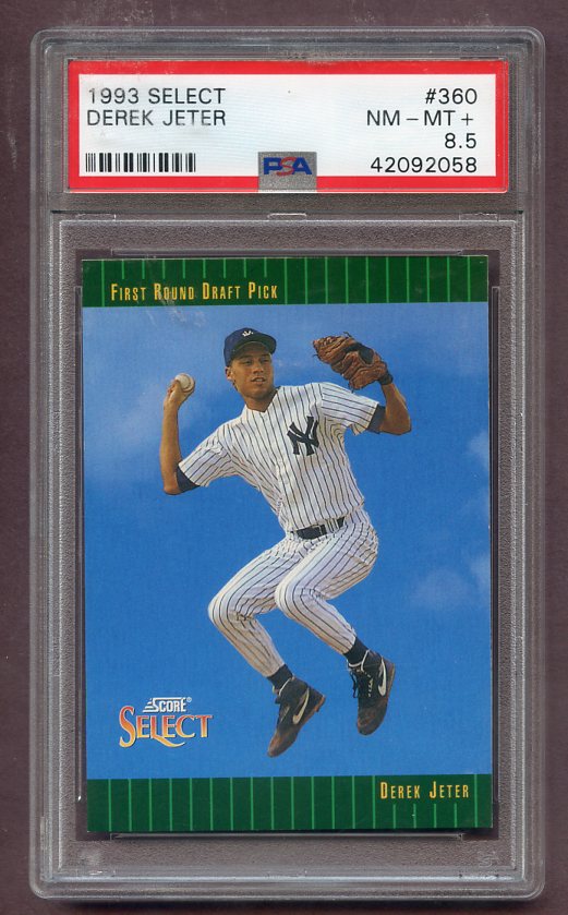 1993 Select #360 Derek Jeter Yankees PSA 8.5 NM/MT+ 471347
