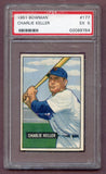 1951 Bowman Baseball #177 Charlie Keller Tigers PSA 5 EX 471432