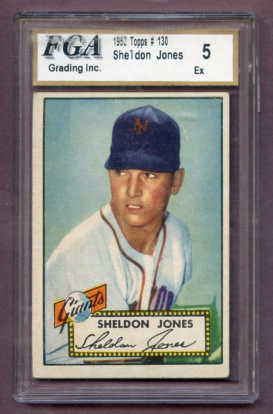 1952 Topps Baseball #130 Sheldon Jones Giants FGA 5 EX 471646