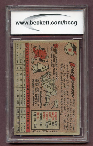 1958 Topps Baseball #101 Bobby Richardson Yankees BCCG 8 471728
