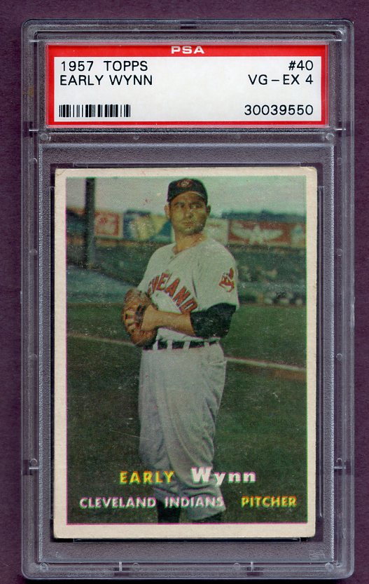 1957 Topps Baseball #040 Early Wynn Indians PSA 4 VG-EX 471929