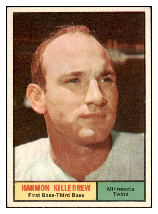 1961 Topps Baseball #080 Harmon Killebrew Twins GD-VG ink back 471948