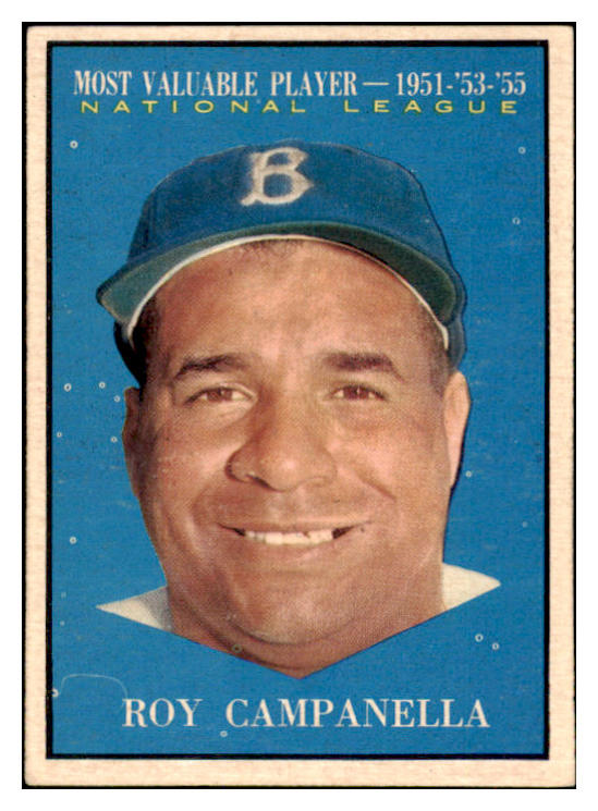 1961 Topps Baseball #480 Roy Campanella MVP Dodgers EX-MT 471974