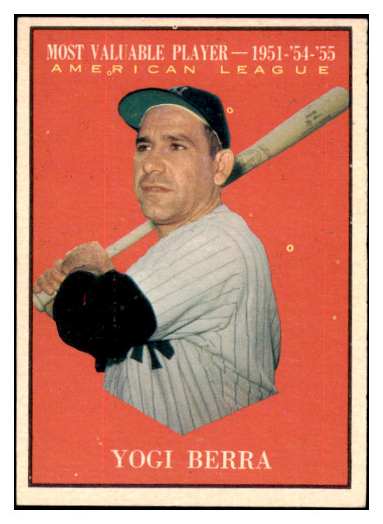 1961 Topps Baseball #472 Yogi Berra MVP Yankees NR-MT 471977