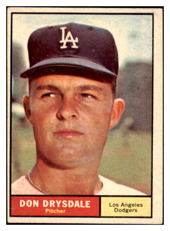 1961 Topps Baseball #260 Don Drysdale Dodgers EX+/EX-MT 471981