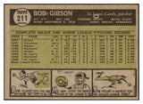 1961 Topps Baseball #211 Bob Gibson Cardinals EX-MT 471991