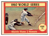 1961 Topps Baseball #307 World Series Game 2 Mickey Mantle EX-MT 471993