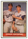 1961 Topps Baseball #207 Sandy Koufax Johnny Podres EX-MT 472000