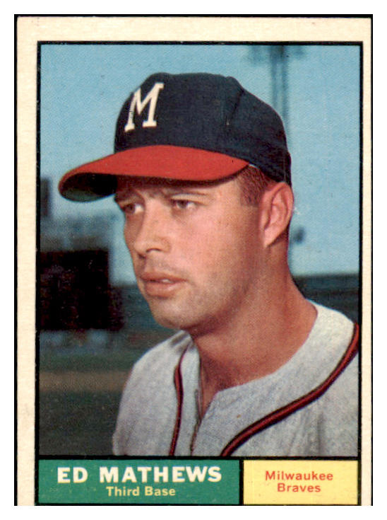 1961 Topps Baseball #120 Eddie Mathews Braves EX+/EX-MT 472005