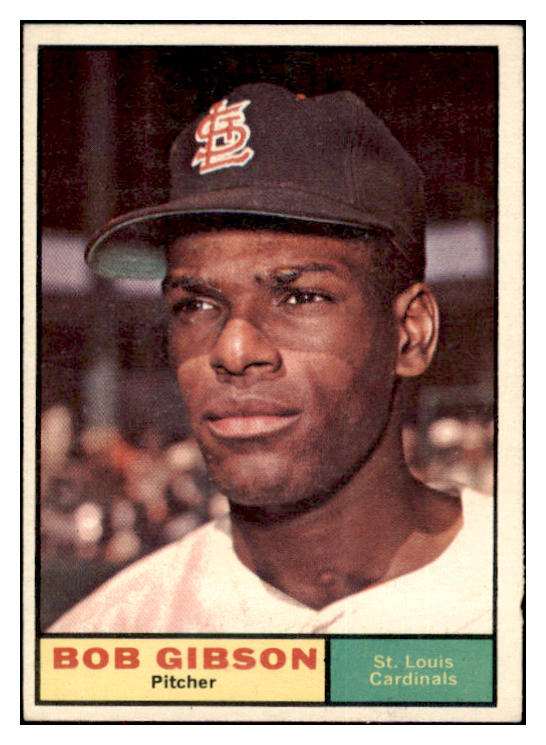 1961 Topps Baseball #211 Bob Gibson Cardinals EX+/EX-MT 472006